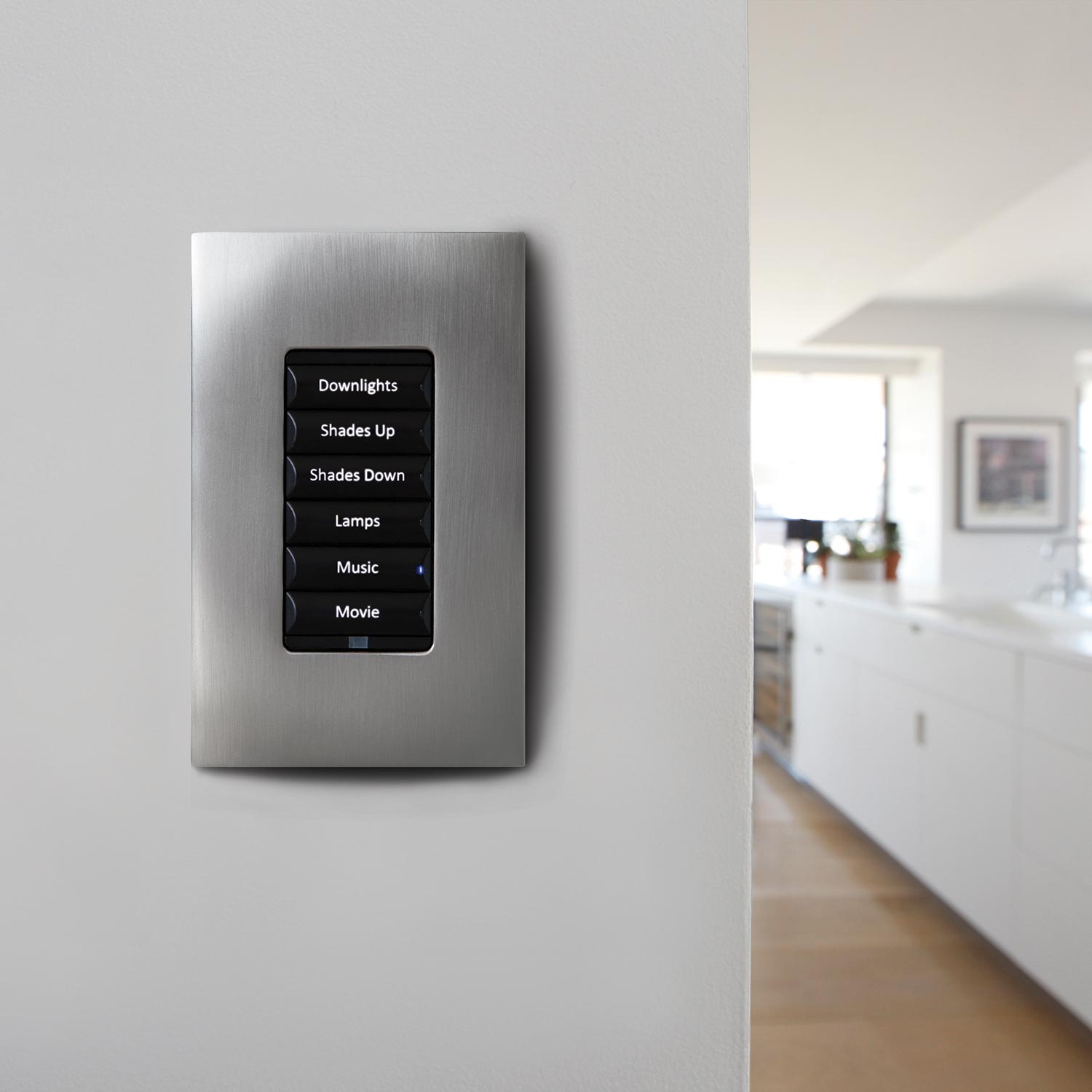 Amazon alexa on wooden furniture