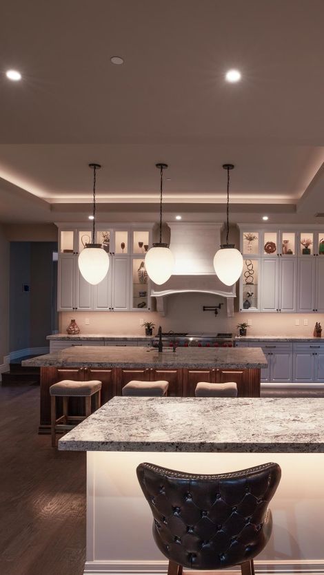 Kitchen with lighting